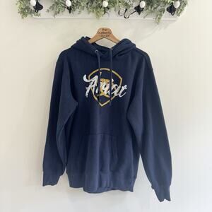 Ariat Women's REAL Shield Logo Hoodie Navy Large GG4400